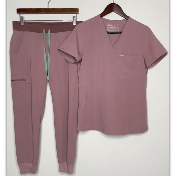 Figs Pants - Figs Scrub Set, Size: Shirt: S Pant: M
